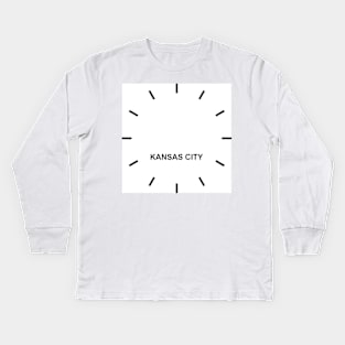 KANSAS CITY Time Zone Wall clock Kids Long Sleeve T-Shirt